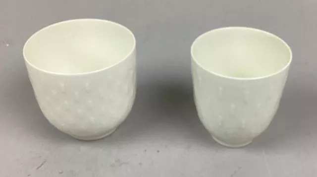 Set of 2 Royal Copenhagen Porcelain Cups - #4152 & #4160