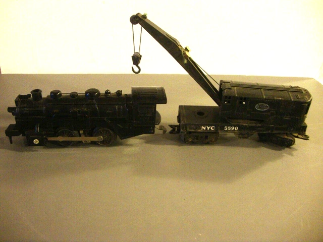 LOT of 2 Marx Train Locomotive #400 UNTESTED & Crane NYC #5590