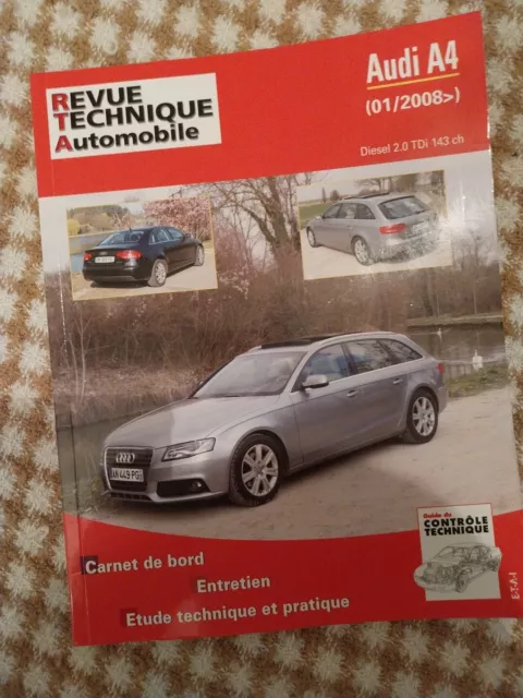 Revue Technique Audi A4 2.0 TDi 143 Ch depuis 2008 Rta Audi A4 3 III Tdi 2.0