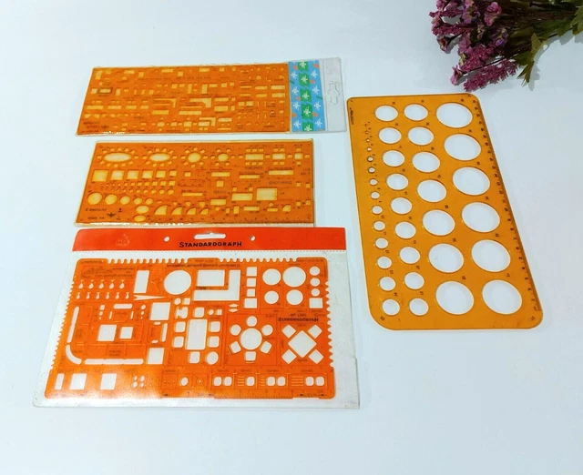 VINTAGE STANDARDGRAPH DRAWING Lettering Numbering Stencil Template ...