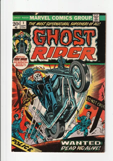 Ghost Rider #1 1st appearance Son of Satan (Daimon Hellstrom) 1973 - 1st Print