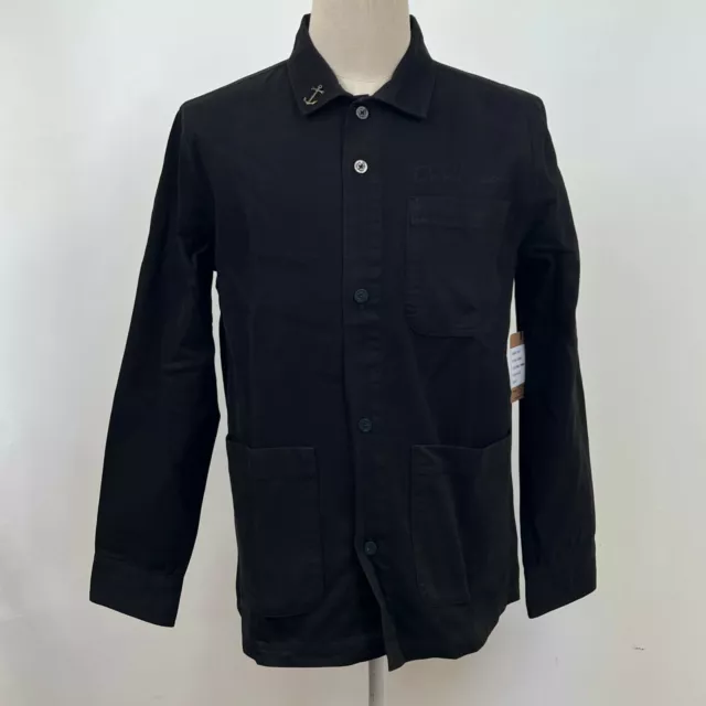 Dark Seas Men's Utility Jacket Terminal Chore Black Size M NWT Anchor