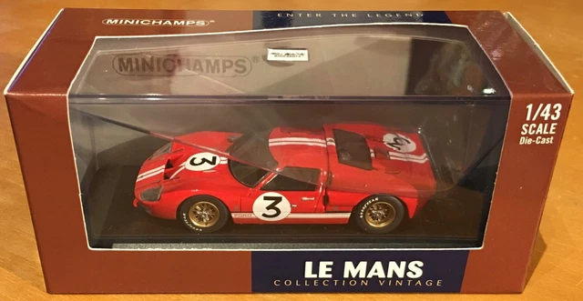 Miniature Dinky Toys 1/43 - Ford GT40 Le Mans 1966 N°6 - Modifié