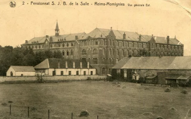 BELGIQUE Pensionnat Saint Jean Baptiste de la Salle de Reims à MOMIGNIES Vue Est