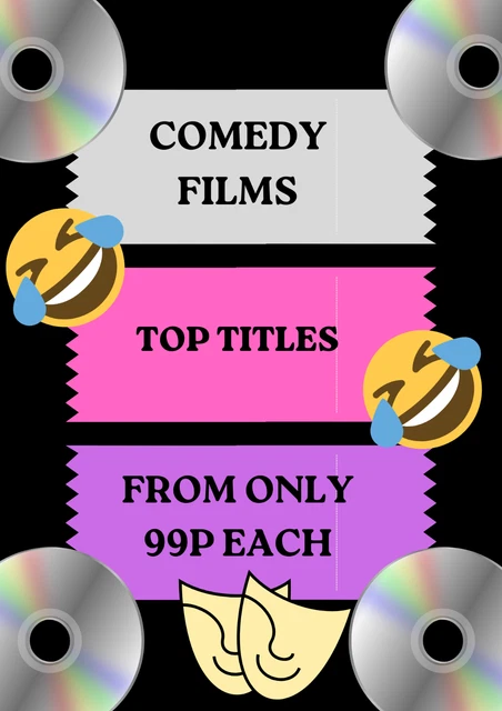 DVD lot*Comedy films*Top Titles*choose TITLE**DISC ONLY*FROM ONLY 99P **L@@K*