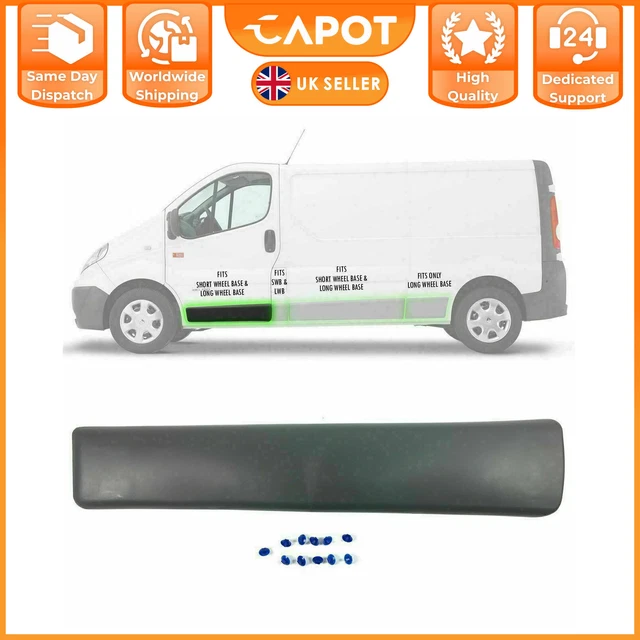 Left Side Center Panel Moulding For Renault Trafic MK2 / Nissan Primastar – New 5 thumbnail image