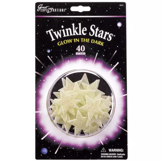 Quality Great Explorations 40 Glowing In The Dark Twinkle Stars Ages 5+ and Up