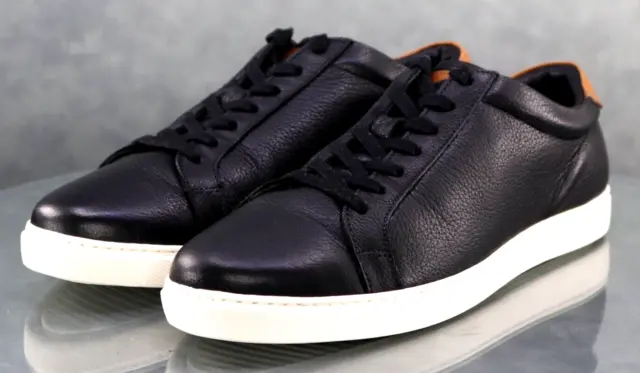 Allen Edmonds Courtside $295 Men's Lace Up Sneakers Shoes Size 10 (E) Wide Black