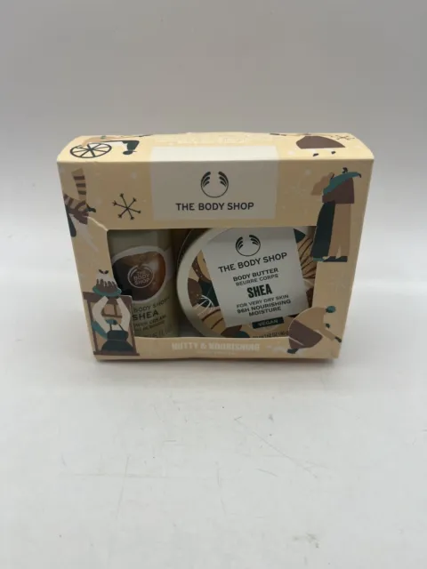 The Body Shop Shea Butter Treats Mini Gift Set Body Butter & Shower Gel New