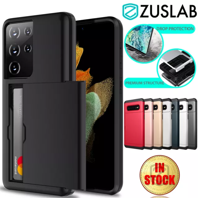 For Samsung Galaxy S23 S22 S21 FE S20 Plus Ultra S10 S9 Note 9 Case Wallet Card
