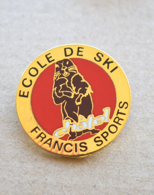Insigne Record - École Du Ski Français (ESF) - Pin's Métal Vintage - Fabriqué France