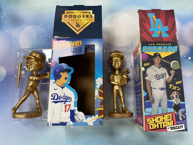 Shohei Ohtani & decoy Bobblehead フィギュア White SHOHEI OHTANI & DECOY Bobblehead Los Angeles Dodgers 8