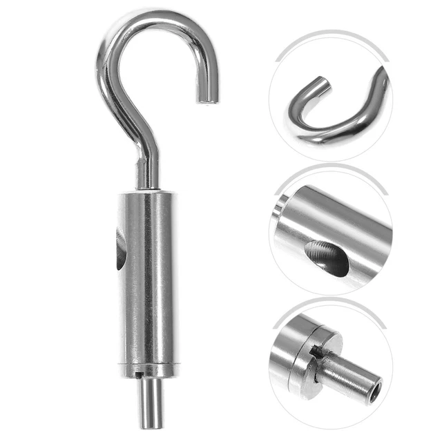 5 pz armadietto corde metalliche guida cavi rame fibbia occhi gancio
