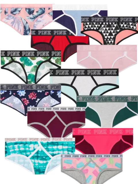 Victoria's Secret PINK Variety Mixed Logo Cheekster Panty, Set of
