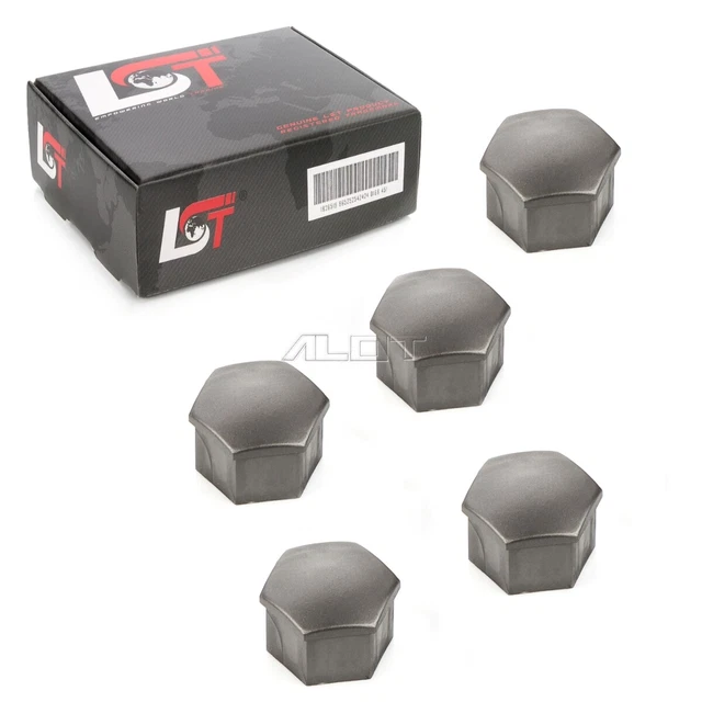 Kit Cache-Écrous Roue 17 Mm Noir Pour Opel/BMW - 20 Caches + 4 Antivols + Outil - 7