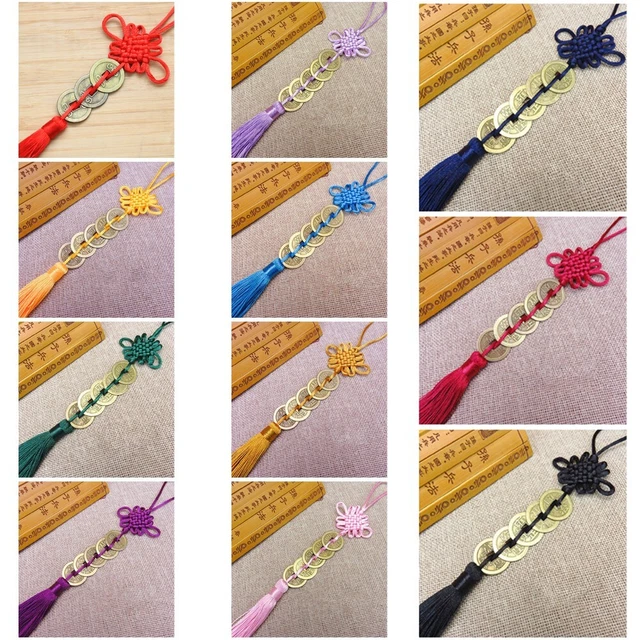 Pendentif Jade Tournesol Avec Nœud Chinois | Pompon Soie Glacée | Déco élégante | Violet