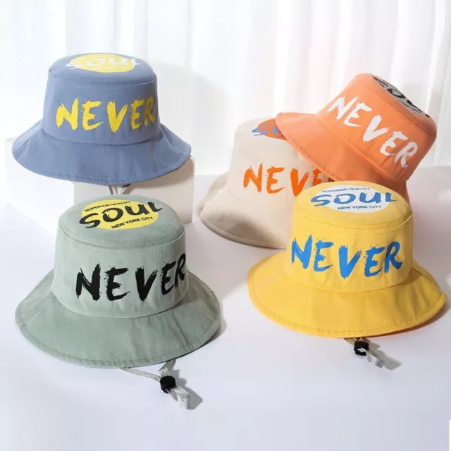 Cartoon Baby Sun Hat Letter Baby Fisherman Hat Bucket Hat  Outdoor Sports