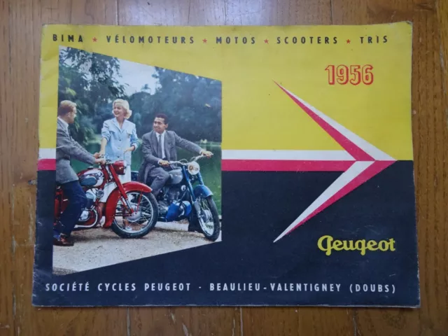 catalogue motos/velomoteurs PEUGEOT 1956
