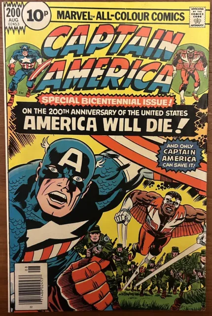 Captain America #200 - Special Bicentennial Issue! Jack Kirby Art! (Marvel 1976)