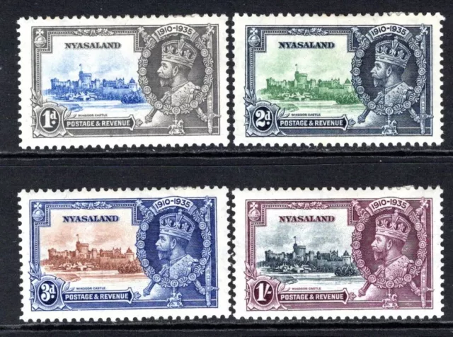 Nyasaland KGV 1935 Silver Jubilee Set SG123-126 LM/Mint