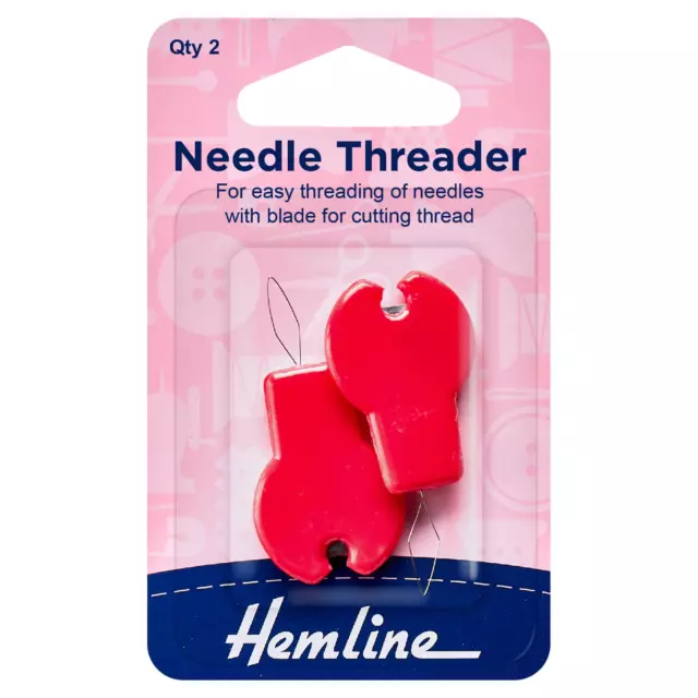 Hemline Needle Threader: with Cutter