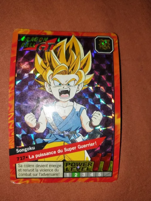 Carte Dragon Ball GT/Z Carddass 727 FR double prism RARE / Power level 11 & 12