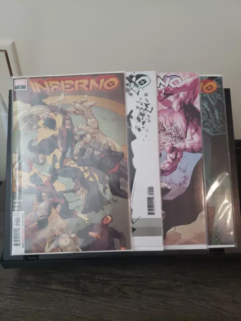 Inferno 1-4 1 2 3 4 Complete Comic Lot Run Set X-Men Hickman Marvel Collection