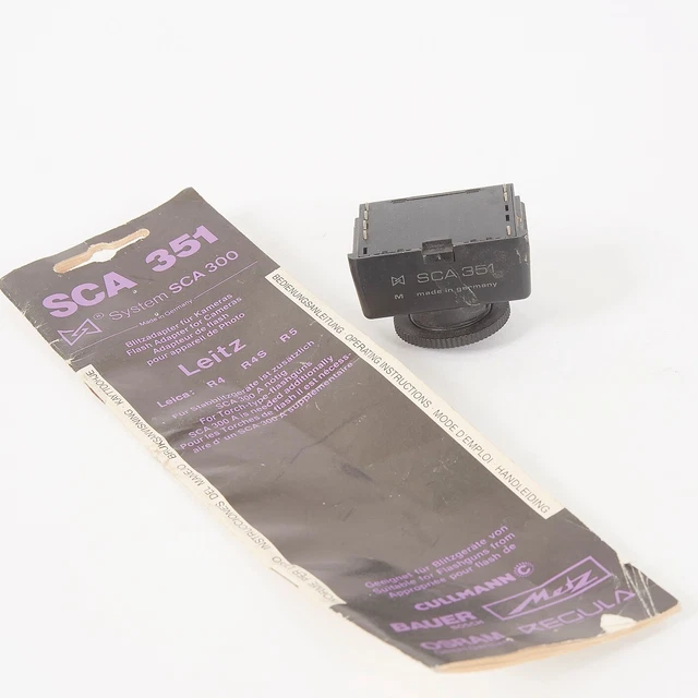 METZ FLASH ADAPTER SCA 351 DEDICATED MODULE FOR LEICA R4 R4s R5 R6 R6.2 R7 #20