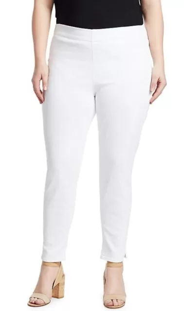 NYDJ Women's Pull On Marilyn Straight in Optic White Size 22 MSRP $119