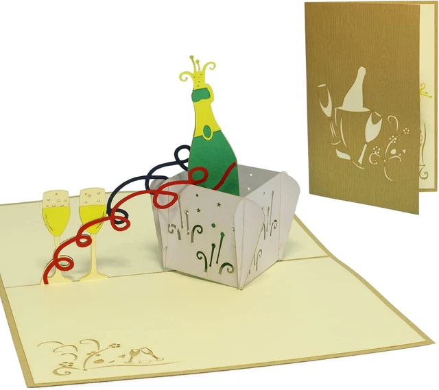 Pop Up Geburtstagskarte – 3D Regenbogen Einhorn Karte Zum Aufklappen (15 X 20 Cm) Mit Umschlag