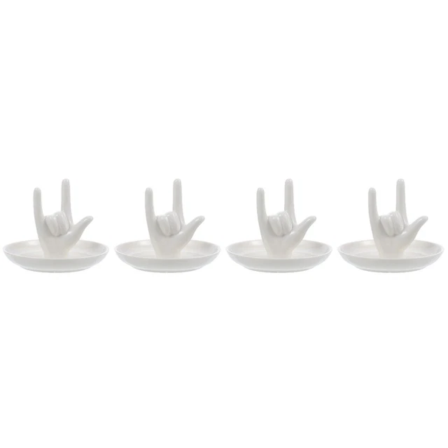 4x Nuevo Soporte de Joyería de Escritorio Resistente al Desgaste para Decoración del Hogar