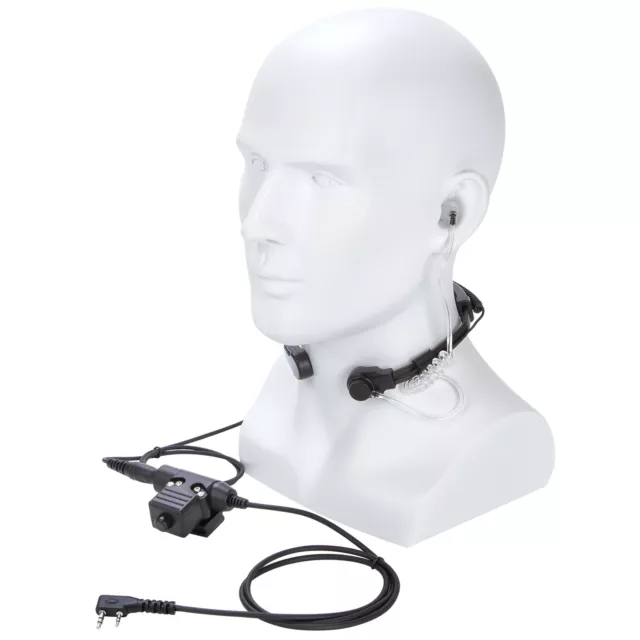 U94 PTT Neck Throat Mic Earpiece Radio Headset For Baofeng Kenwood HYT PUXING