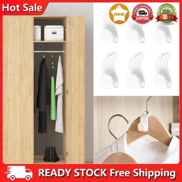 50pcs Cascading Closet Clip Save Space Hanger Hook Clothes Storage for Household