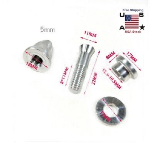 5mm Aluminum Bullet Prop Adapters Propeller Holders for RC Brushless Motor 2pcs
