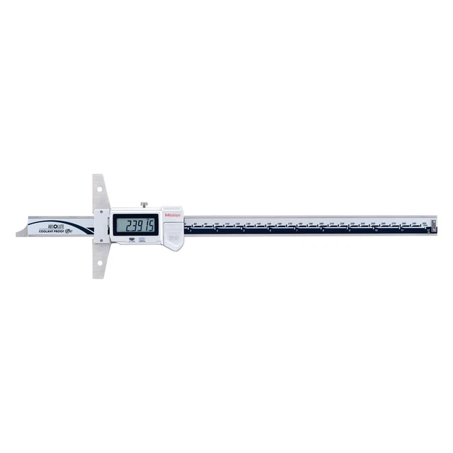 571 Series 0 to 12" SAE & Metric Digital Absolute Coolant-Proof Depth Gauge