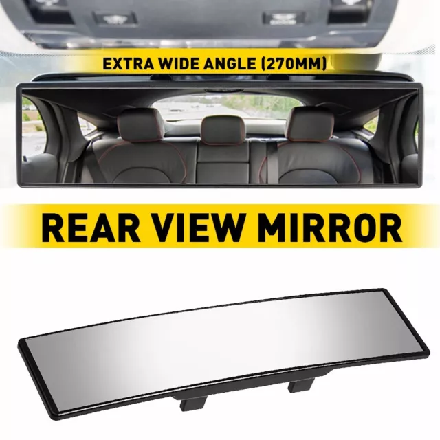 Car Interior Rear View Mirror Clear View Wide Angle Rear View Panoramic Mirror