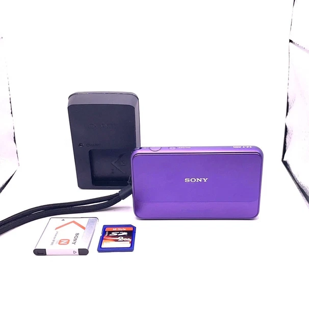 ［希少］ソニー　SONY Cyber-shot DSC-T99　パープル SONY Cyber Shot DSC-T99 CCD 14.1MP 4x Optical Zoom Digital