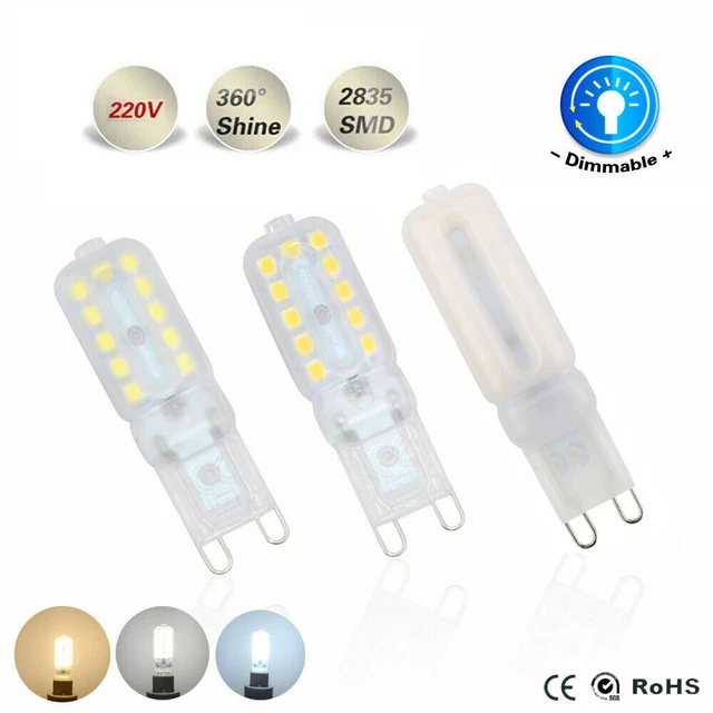 Mini G9 Dimmbare 3W 5W 7W LED Maisbirne 2835 SMD Licht weiße Lampe 220V 240V ZE