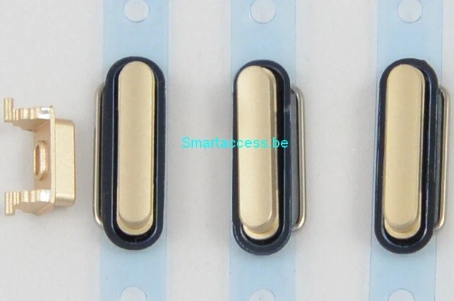Set de 4 boutons or Power, Volume +, Volume -, Vibreur pour iPhone 6