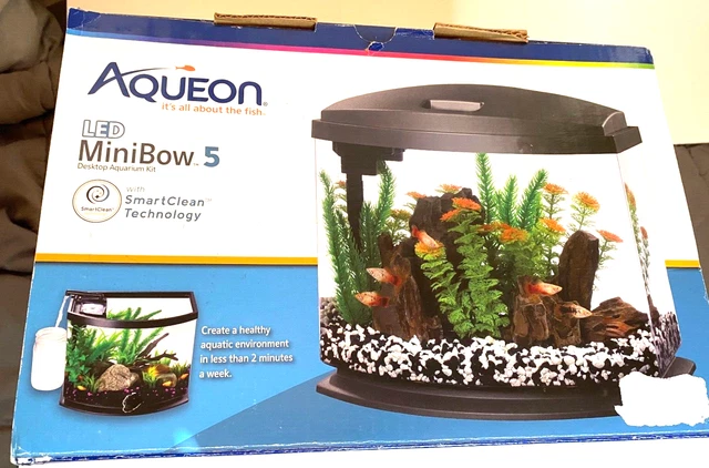 Aqueous: Fish Tank, Aquarium. MiniBow 5 Smart clean kit 5G Black