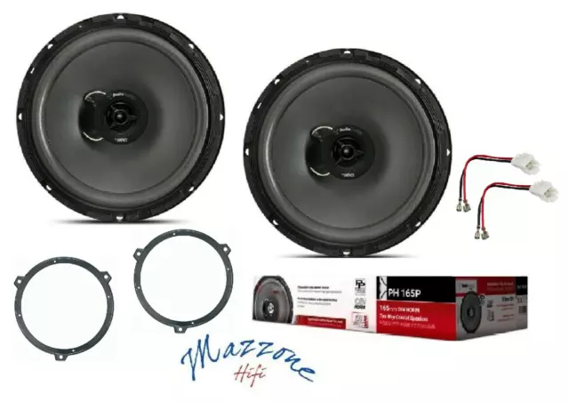 Audiodesign Ph 165P Set 2 Haut Parleur Fiat Panda 03>12 (169) Avec /Sup Arrière