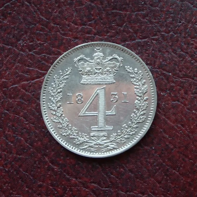 William IV 1831 silver maundy fourpence 2