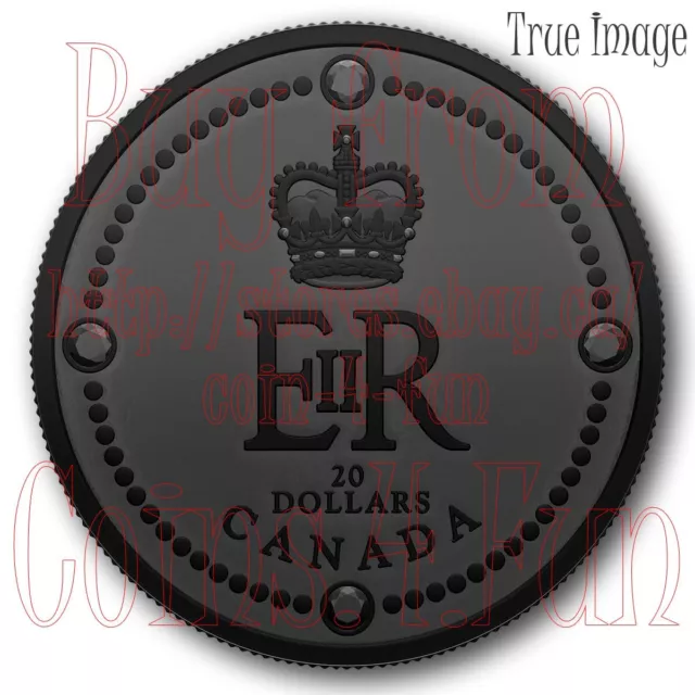 2022 Her Majesty Queen Elizabeth II’s Royal Cypher $20 Pure Silver Coin Canada