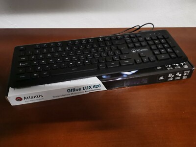 Atlantis TASTIERA ATLANTIS LUX 620 P013-KB620 MULTIMEDIALE USB Retroiiluminata con LED BI 