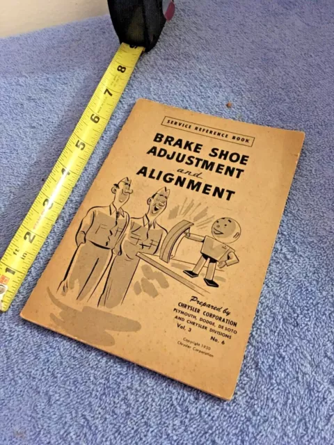 1950 Chrysler Service Reference Book Brake Shoe Adjustment And Alignment Vol. 3