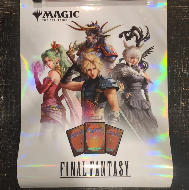 MTG FINAL FANTASY Store FOIL ART Promotional Poster 18x24