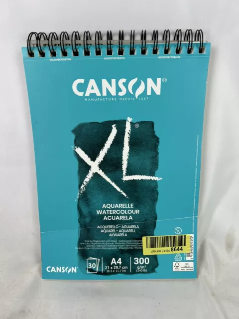 CANSON XL Aquarellblock 20 Blatt DIN A4 FSC® - Aquarellpapier 300 gr Malpapier