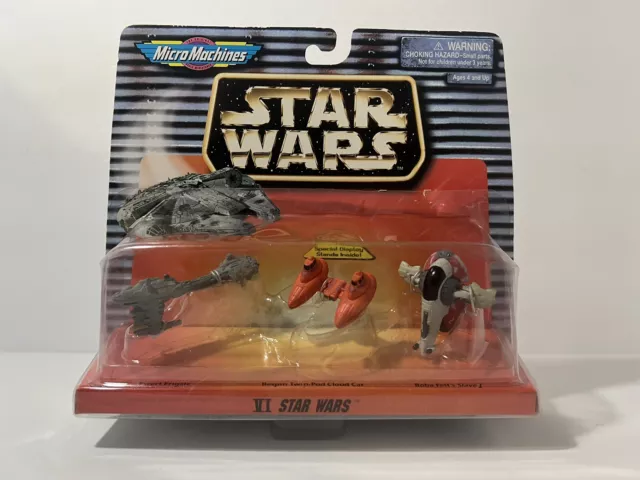 Colección Micro Máquinas Star Wars #6 Galoob 1996 Esclavo 1 Coche Nube Sellado