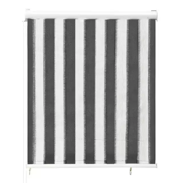 Store roulant d'extÃ©rieur 60x140 cm Rayures anthracite et blanc 2