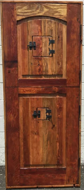 Rustic reclaimed lumber square top DUTCH door solid wood storybook 2 speakeasies 2
